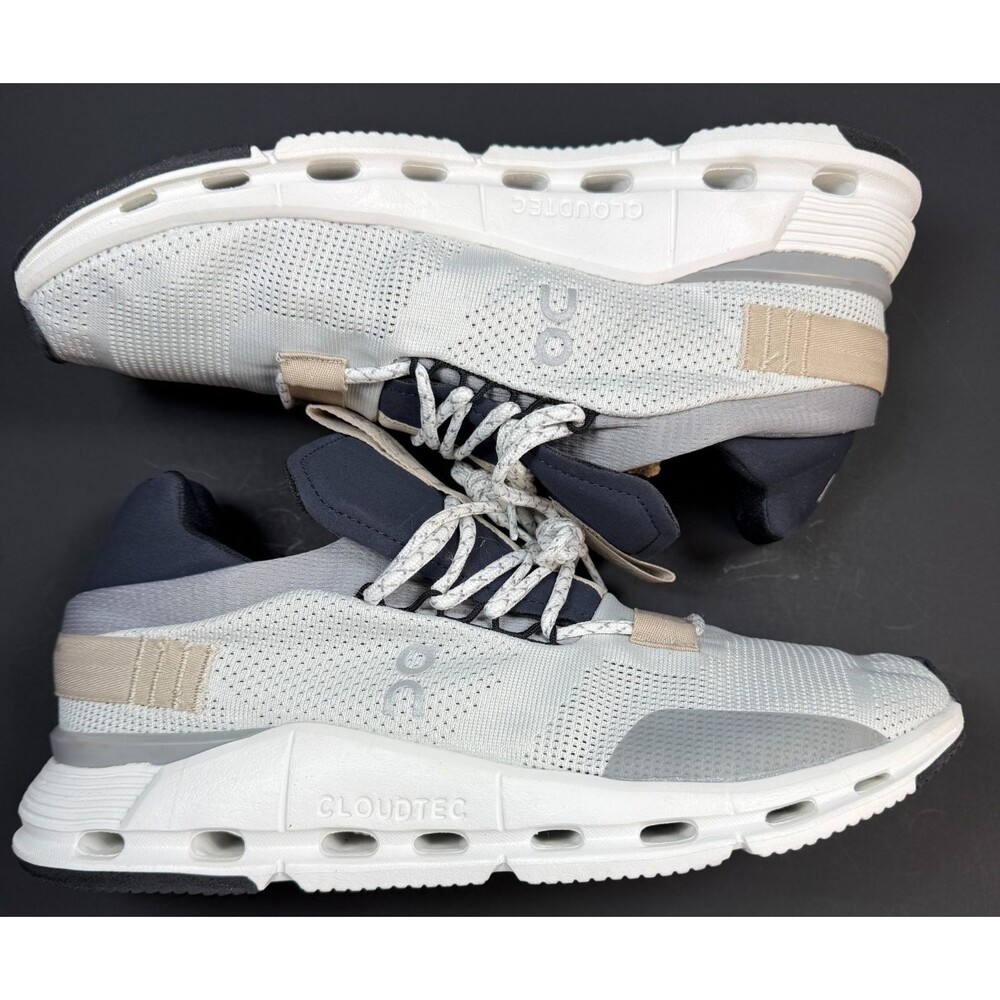 On Cloudnova Women’s 11.5 White Sand CloudTec Sneakers Shoes 26.98488